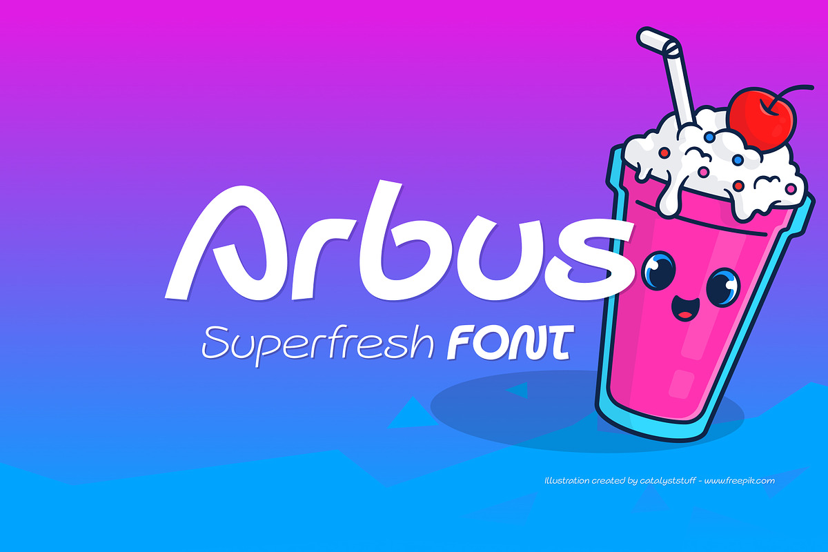 Arbus light & funny childfont bundle, a Script Font by popskraft (Photo 1 of 9)