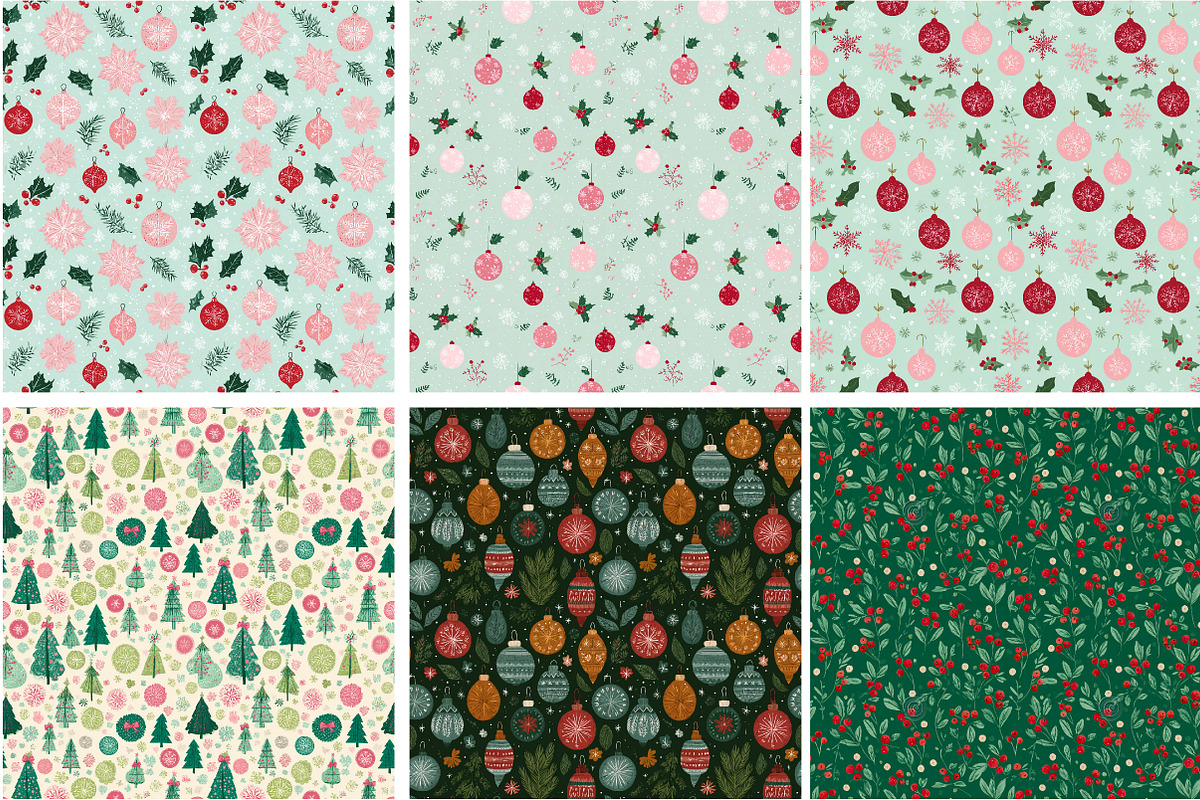 Christmas Seamless Pattern Bundle, a Graphic by Designking (Photo 2 of 4)