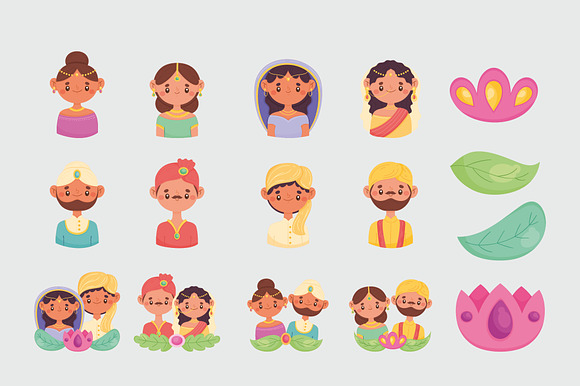Indian Wedding Couple Set preview 5