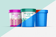 Ice Cream & Food Tub Mockup Set, a Cups & Container Mockup by Illusiongraphic (Thumbnail 12 of 18)