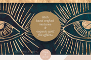 36 Cosmic Golds & Textures, a Pattern Graphic by Blixa 6 Studios (Thumbnail 3 of 7)