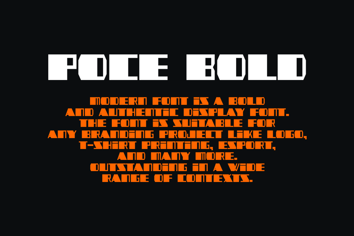 Poce Bold Font, a Sans Serif Font by albert_kalingga (Photo 4 of 5)