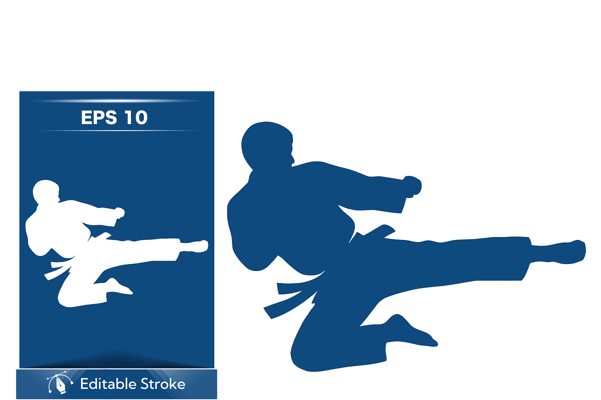 Dynamic Karate Action Vector, a Sport Illustration by CarWrap design (Photo 4 of 4)