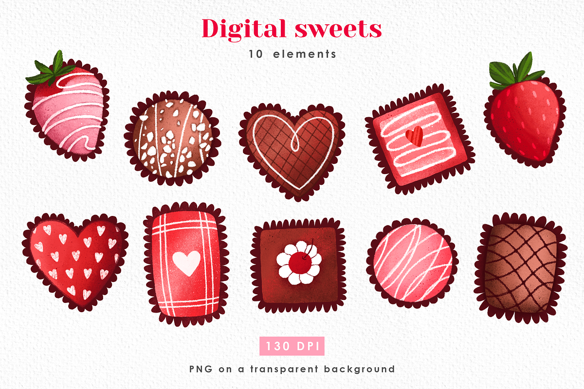 Valentines day clipart, red love art, an Illustration by Harmony Draws (Photo 6 of 7)