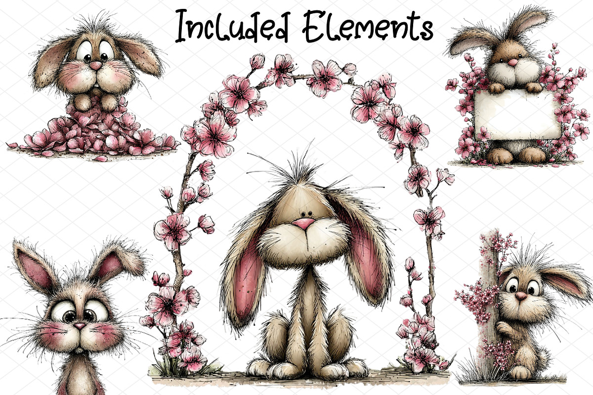 Whimsical Spring Easter Clipart, an Illustration by cherrydesign (Photo 2 of 4)