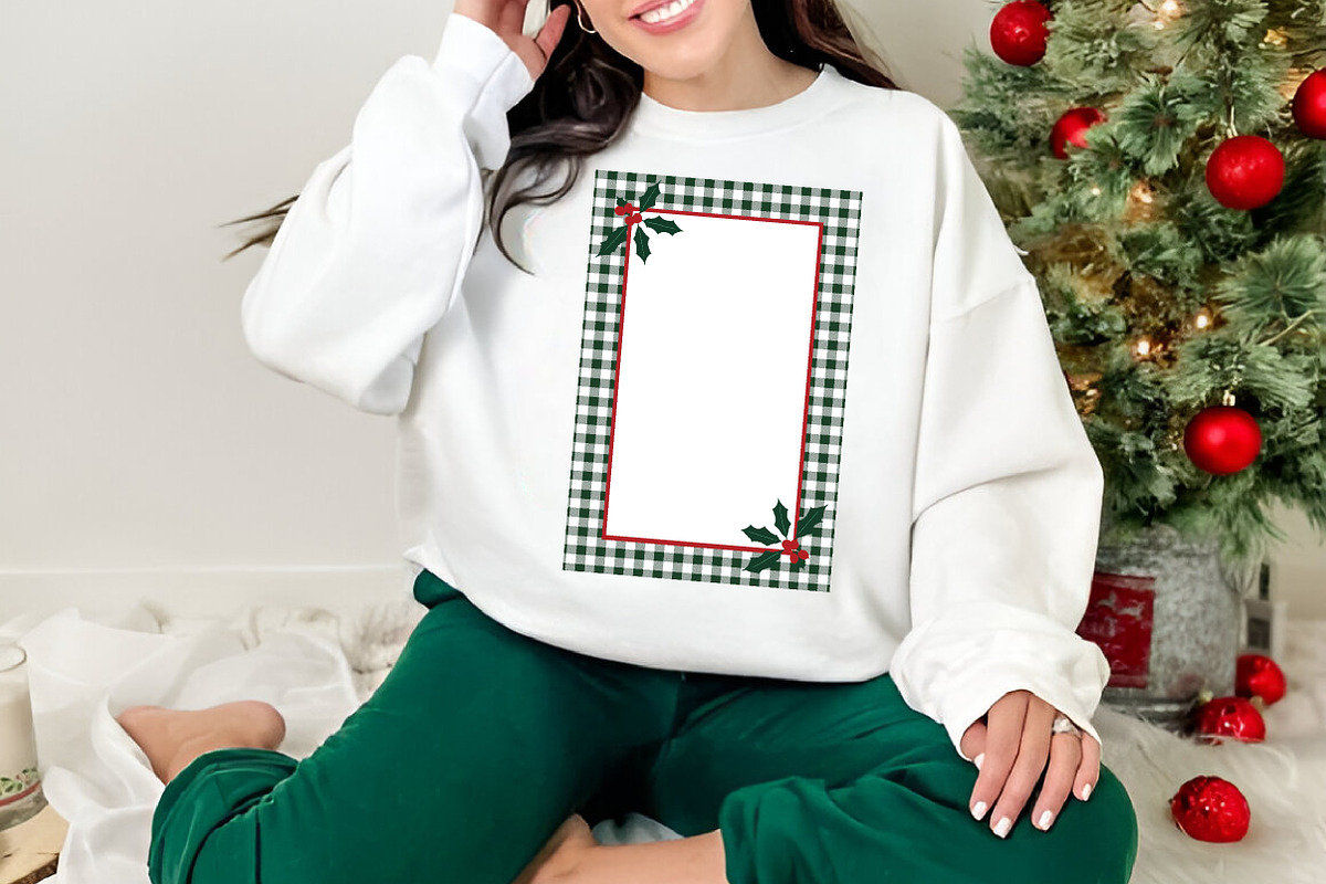 Coquette Christmas Frame Sublimation, an Illustration by Canvas Craft (Photo 5 of 5)
