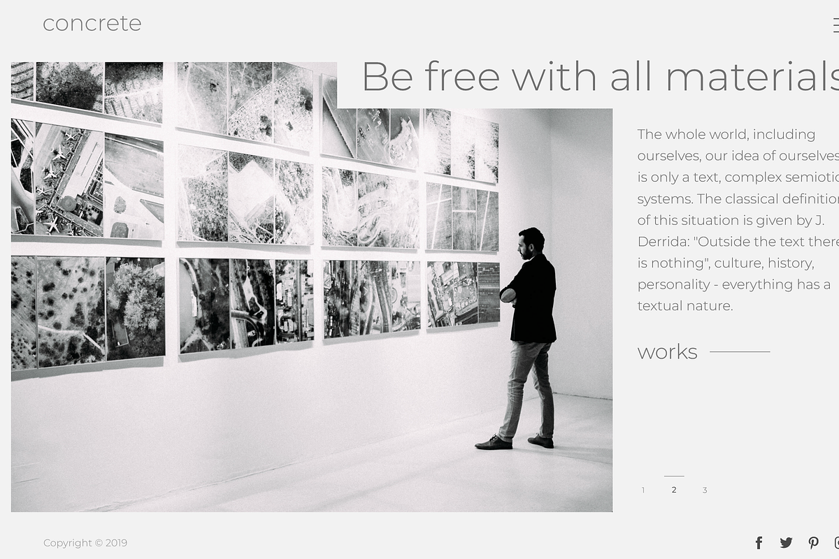 Concrete. Minimalistic HTML Template, a HTML Template by Fastredesign (Photo 8 of 8)