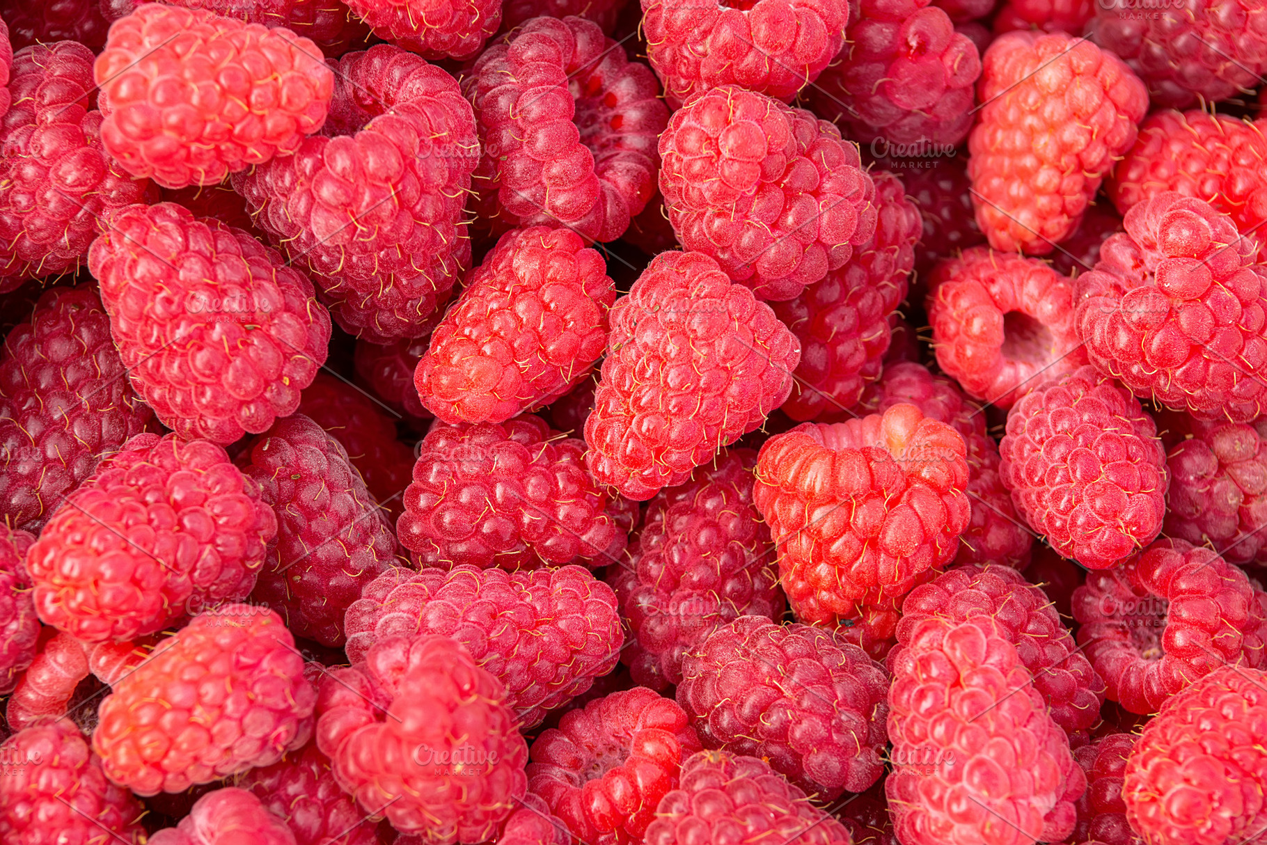 Fresh red ripe raspberries. Raspberr, a Food & Drink Photo by AlexBush