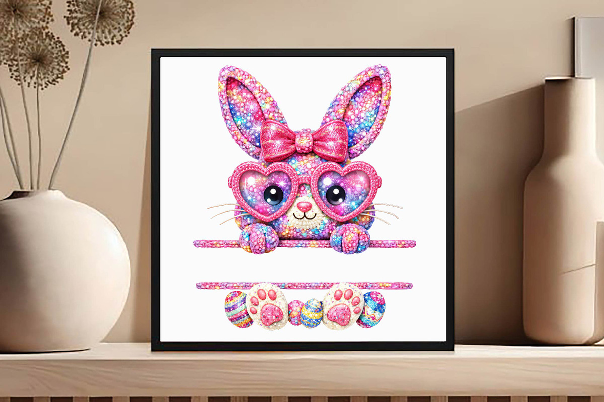 Crochet Easter Bunny Png, an Illustration by DreamCafeArt (Photo 2 of 6)