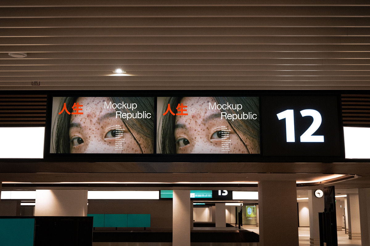 Billboard Screen Mockup 002, an Advertising Mockup by Burmess (Photo 2 of 7)
