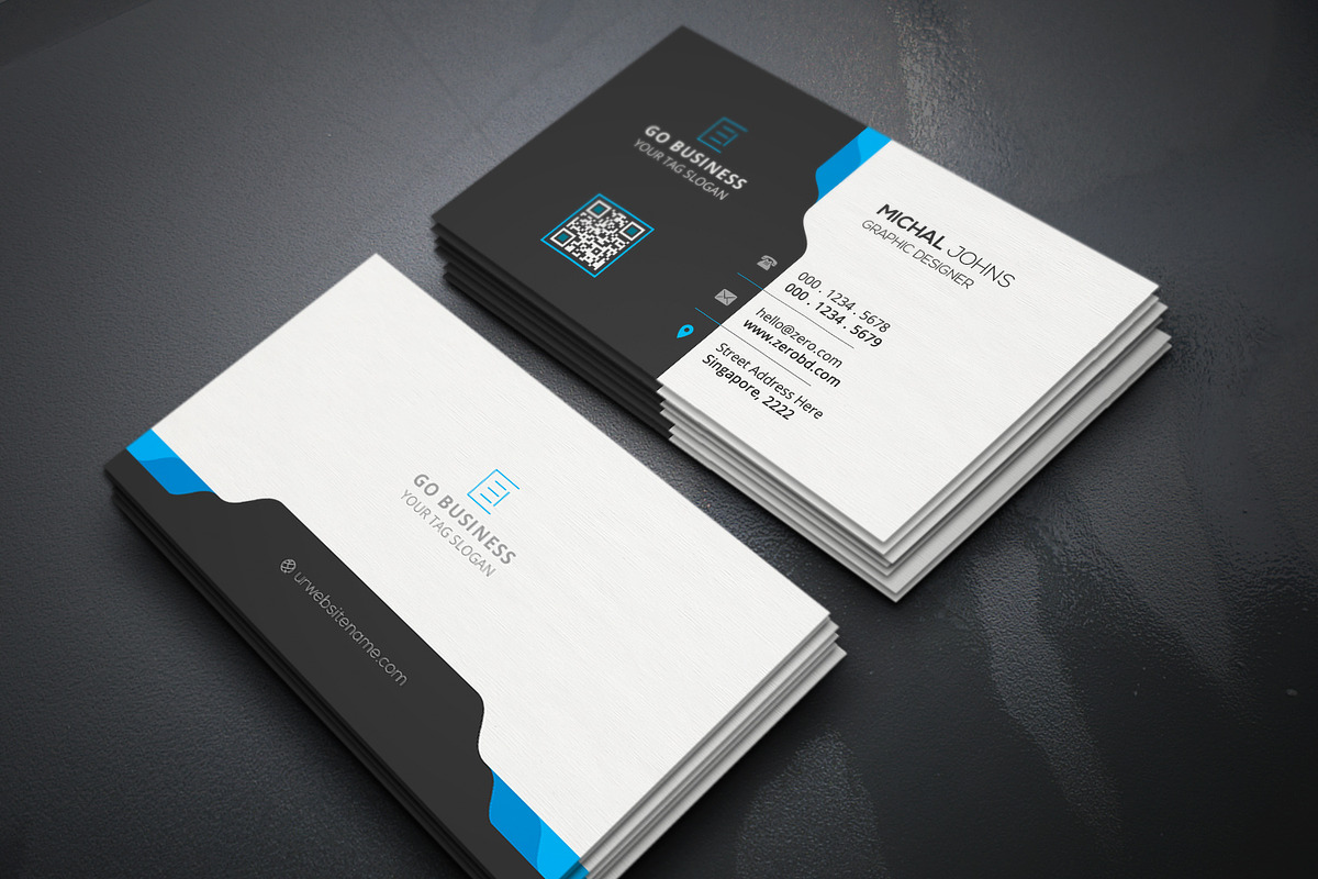 Business Cards 2 in 1, a Business Card Template by Genereux Art (Photo 3 of 8)