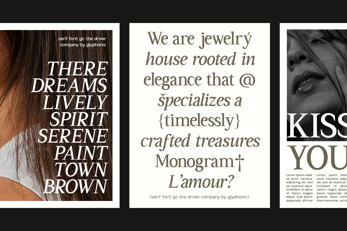 GC Driver Company - Serif Italic, a Serif Font by Glyphonic (Photo 8 of 15)