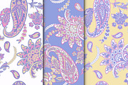 3 Paisley fabric seamless patterns, a Pattern Graphic by antalogiya (Thumbnail 1 of 4)