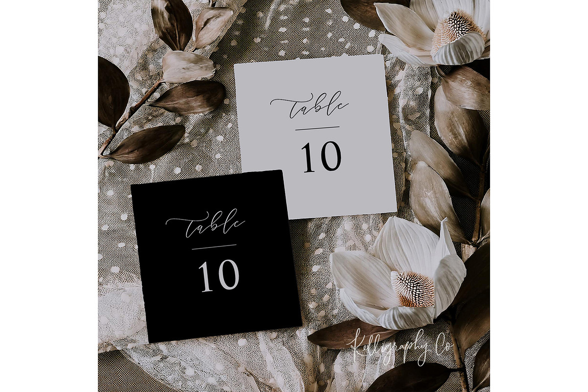Magnolia Square Card Template Mockup, a Mockup by Kelligraphy Co. (Photo 2 of 2)