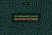 Organic Maze Seamless Patterns, a Pattern Graphic by dvtchk (Thumbnail 1 of 12)