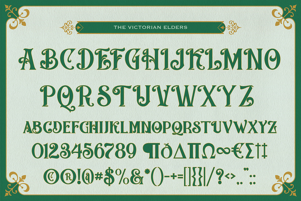 The Victorian Elders, a Serif Font by Burntilldead (Photo 4 of 11)