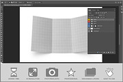 Trifold Brochure Studio PSD, an Advertising Mockup by Bruno's Shop (Thumbnail 2 of 3)