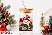 Christmas Gnome Faux Yarn Design, a Seasonal Illustration by Vachira Digital Studio (Thumbnail 6 of 10)