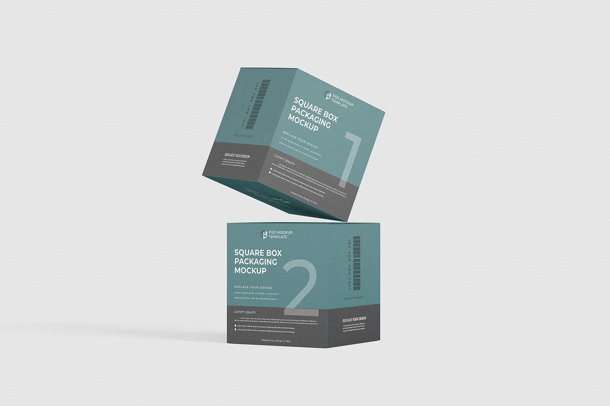 Square Box Mockup, a Packaging Mockup by tiyasprabawa (Photo 11 of 11)
