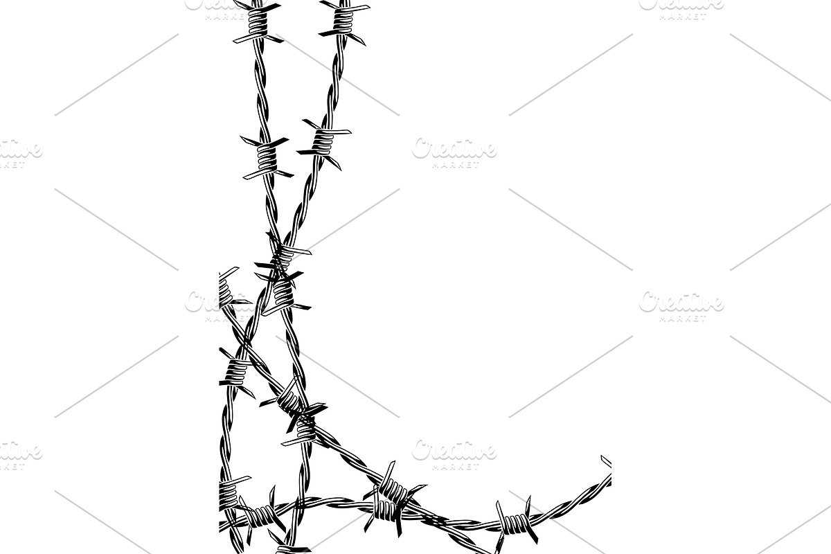 Barbed wire background., a Background Graphic by incomible
