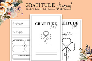 Gratitude Journal Kdp Interior