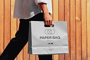 Wide Paper Bag Mockup, a Product Mockup by Design Squad (Thumbnail 4 of 4)