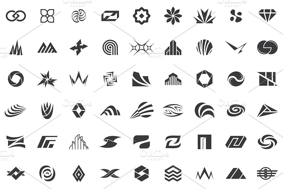 Abstract logos collection, an Outline Icon by NataliiaVolyk