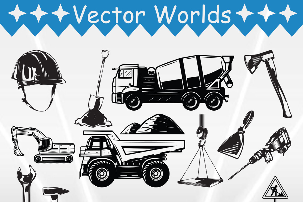 Constructions Svg, Construction Svg, an Object Graphic by VectorWorlds