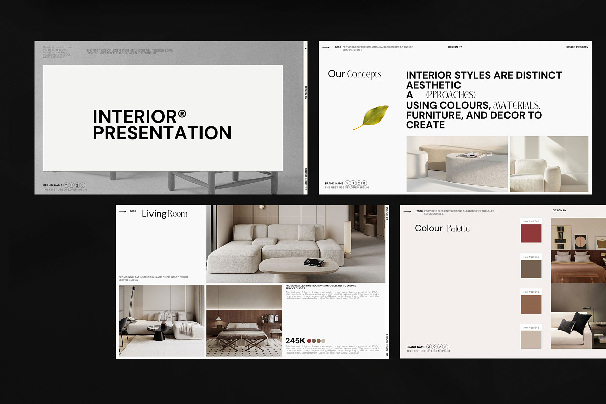CASA | Interior Design Presentation, a Presentation Template by Studio ...