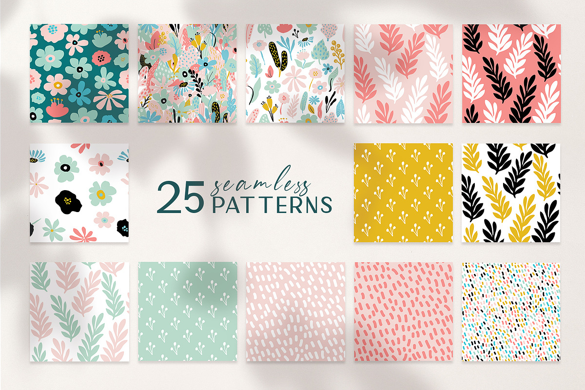 Abstract Floral Collection, a Pattern Graphic by Yamurchik (Photo 8 of 10)