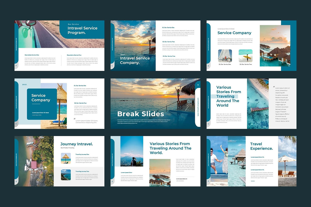 INTRAVEL Business PowerPointTemplate, a Presentation Template by Rizki Herdian (Photo 4 of 6)