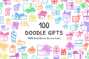 Doodle Gifts, a Background Graphic by Brickclay