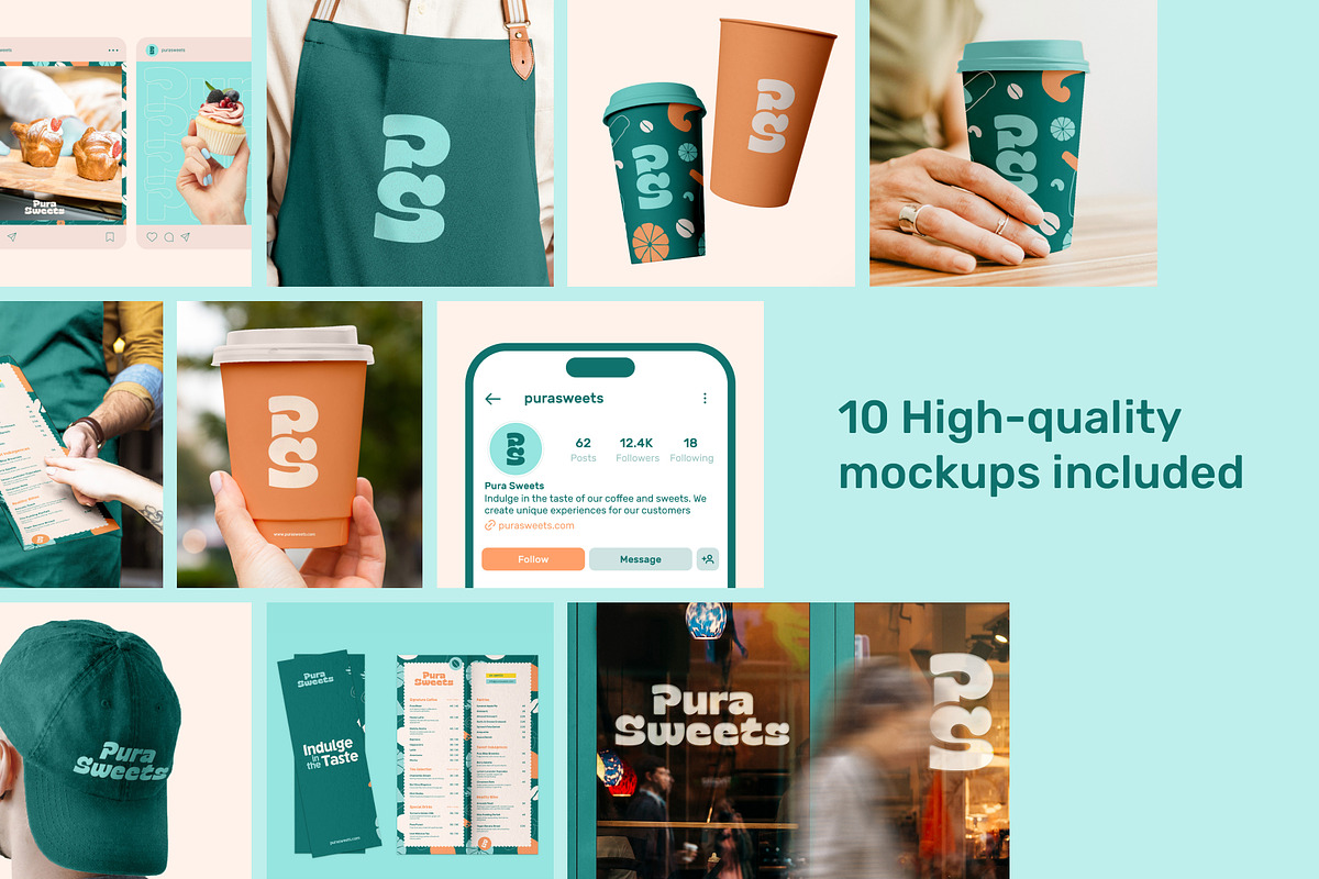 Pura Brand Guidelines Template, a Branding & Logo Template by Hamdi Designs (Photo 5 of 11)