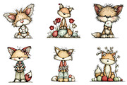 Whimsical Easter fox clipart, an Illustration by CreationArt (Thumbnail 6 of 7)