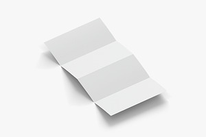 8 White Flyers Booklets 3D Model