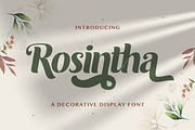 Roshinta - Decorative Display Font, a Sans Serif Font by StringLabs (Thumbnail 1 of 10)