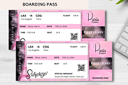 Editable Boarding Pass Template, a Card Template by YasdeyDesigns (Thumbnail 6 of 7)