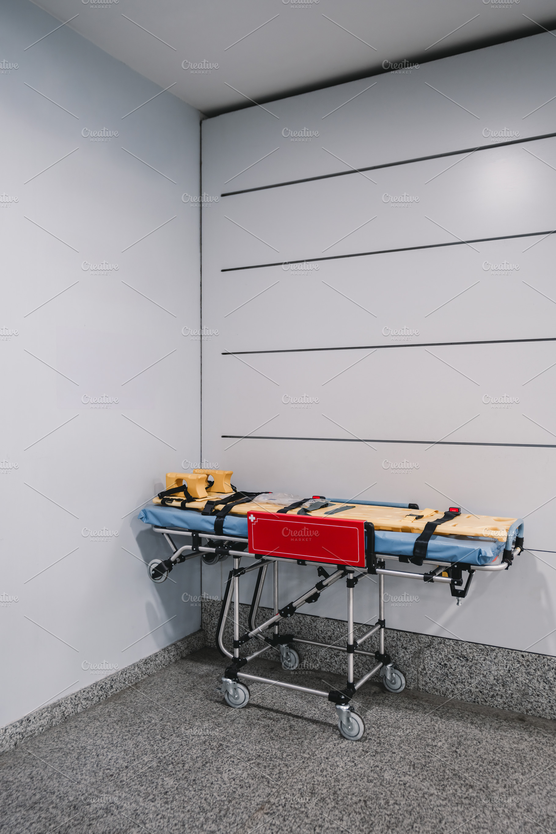Emergency stretcher in hospital, a Health & Medical Photo by SkyNext
