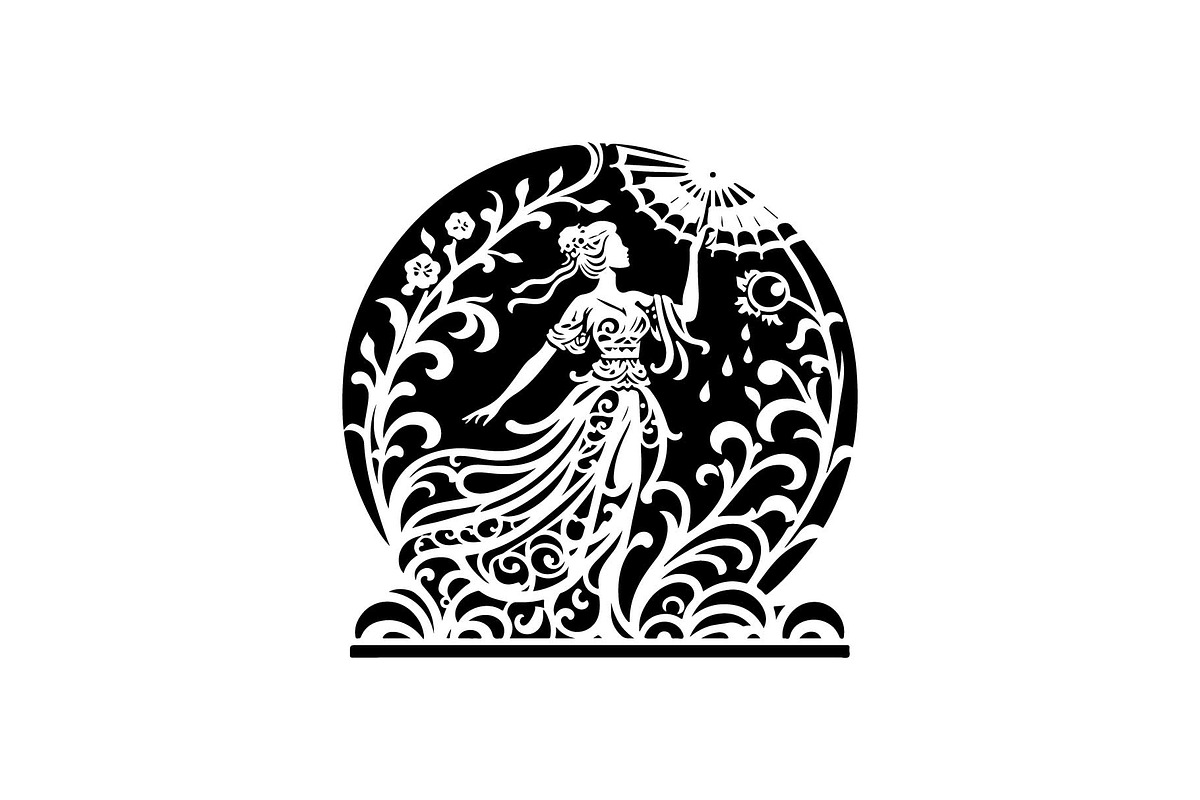 Romantic Asian Landscape SVG Set, an Object Graphic by Gfx_Store (Photo 3 of 13)