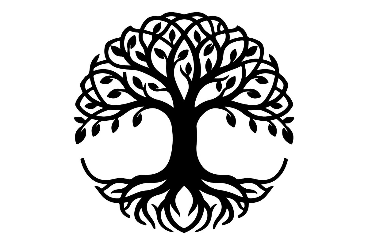 Tree of Life Silhouette Bundle, an Object Graphic by hafijul (Photo 4 of 4)
