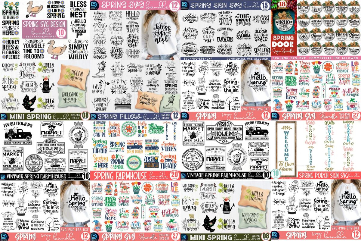 Mega Spring SVG Bundle, an Object Graphic by Design's Dark (Photo 3 of 6)