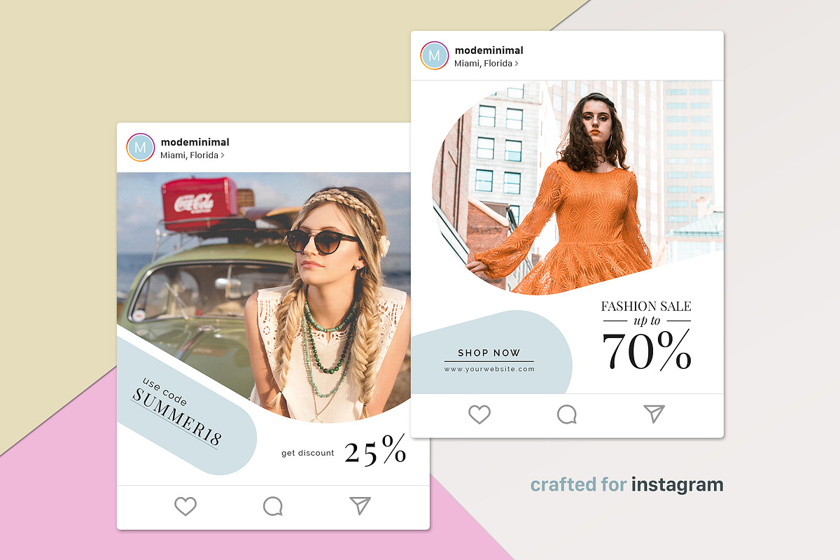 Instagram Template - Mode Minimal, a Social Media Template by muhisya (Photo 4 of 8)