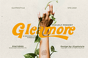 Gleamore Display Font, a Sans Serif Font by Glyphstyle (Thumbnail 1 of 11)
