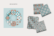 Mediterranean tiles vector patterns, a Pattern Graphic by Katerina.Sea.Digital (Thumbnail 6 of 7)