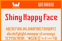 Shiny Happy Face font