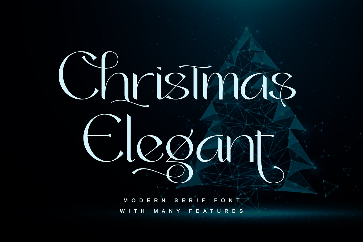 Christmas Elegant, a Serif Font by Letterara (Photo 1 of 10)