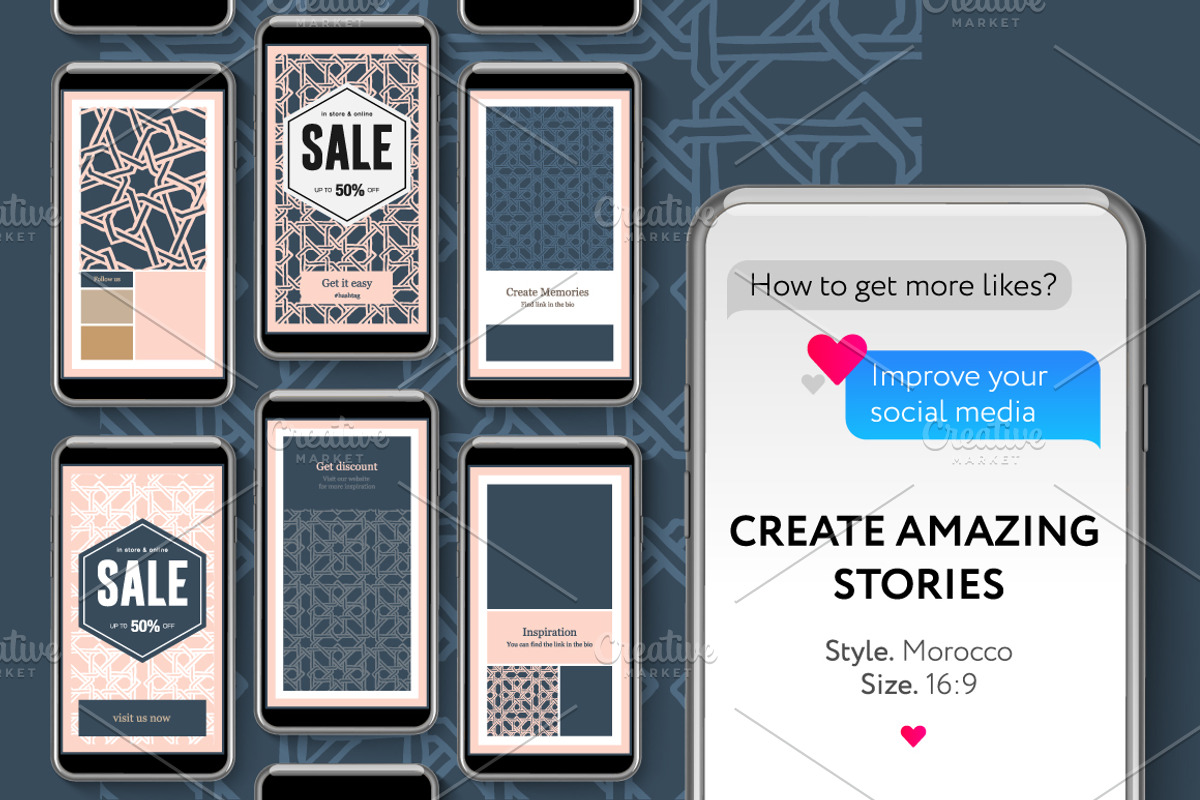 Instagram Stories Morocco, a Social Media Template by PREMIUMVECTOR (Photo 1 of 2)