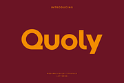 Quoly - Modern Display Typeface, a Sans Serif Font by Letterna (Thumbnail 1 of 4)