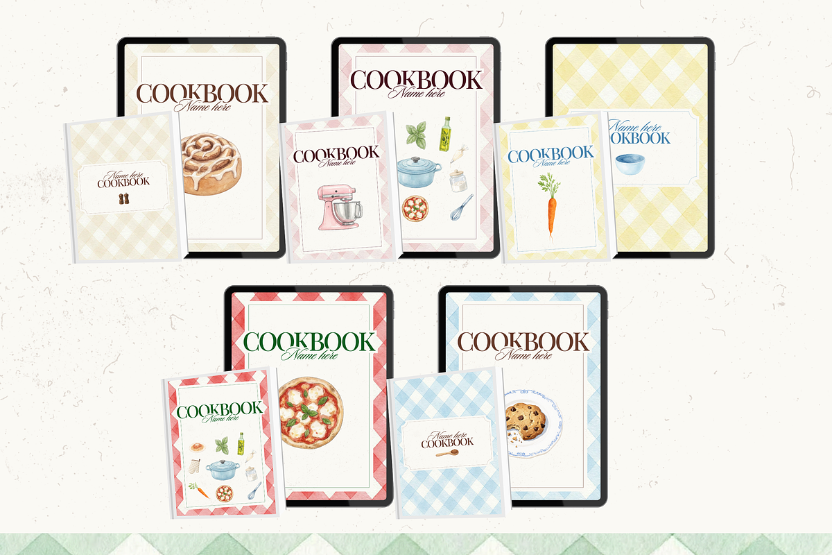 Printable family cookbook template, a Social Media Template by PixelBloomClub (Photo 8 of 8)