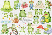 Frog Nursery Clipart Sublimation, an Illustration by Creative Art (Thumbnail 1 of 10)